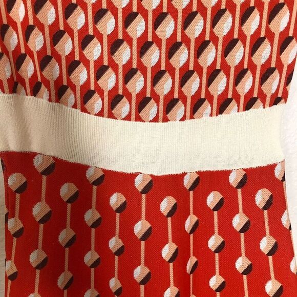 Eva Mendes New York & Company Minimalist, Preppy Fit & Flare Sweater Dress Sz M - Picture 6 of 13